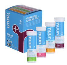 Load image into Gallery viewer, Nuun Sport Mixed 4 Pack Electrolyte Tablets
