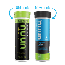 Load image into Gallery viewer, Nuun Sport + Caffeine Electrolyte Supplement Mixed 4 Pack
